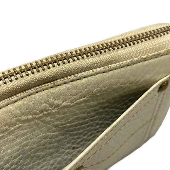 Auth COACH - Cream Leather Long Wallet - Picture 5 of 9